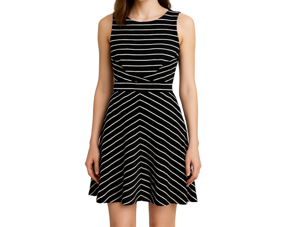 Rewind stripped sleeveless summer dress